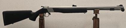 CVA Wolf .50 Cal Muzzleloading Rifle, Stainless Finish, Synthetic Stock