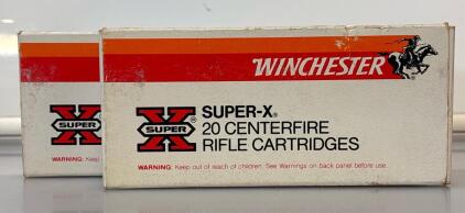 (2) Winchester Super-X 30-30 150 Gr. Power-Point S.P. 20 Centerfire Rifle Cartridges