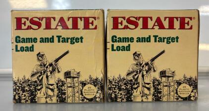 (2) Estate Game And Target 25 Plastic Shotgun Shells Load 20 Gauge 2-1/2 Dram EQ. MUZ VEL GTL20 7.5