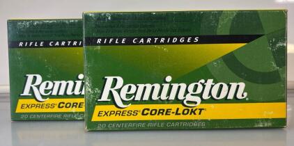 (2) Remington Express Core-Lokt 20 Centerfire Rifle Cartridges 7mm Magnum 150 Gr. PSP R7MM2