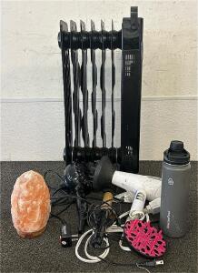 (1) Oil Filled Radiator Heater, Electric Hair Tools And More