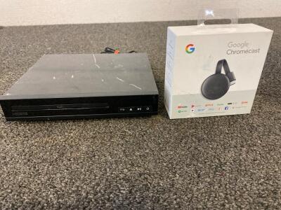 New Belz Black Faucet, New Fulminare 4 Pack Air Purifier Filters, HDMI Onn DVD Player (Unable To Test), New Google Chromecast (Unable To Test), New Twin Polyester Microfiber Bed Sheets
