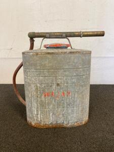 Vintage Indian 90G Galvanized Fire Pump