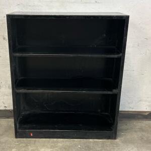 Black Metal Shelf <br/>H 41&rdquo; X L 34.5&rdquo; X W 34.5&rdquo;