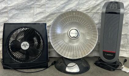 Lasko Space Heater, Heat Dish Space Heater & Vornado Fan
