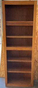 Wooden Cabinet H 7&rsquo; W 2&rsquo; 6&rdquo; L 11.5&rdquo;