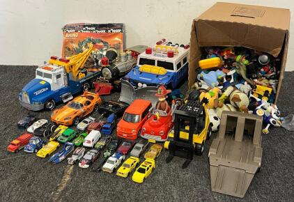 Children&rsquo;s Toys Including Action Figures, Animal Figures, Cars, Hotwheels & More