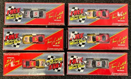 (6) Collectible 1:64 Scale Die-cast NASCAR Mini-cars