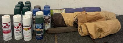 1-3 Person Tent, Camp Chair, Sanding / Priming Gloss, Stains & More