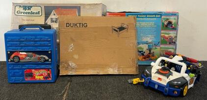 Toys Including Vintage Dollhouse Kit, Ikea Doll Bed, Water Tower Steam Set & More