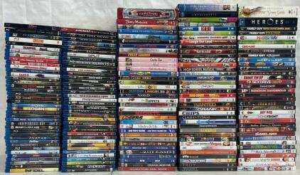 160+ DVD Video & Blu-Ray Movies Including The Hunger Games, Star Wars, Marvel Movies, Maze Runner & Many More Classics