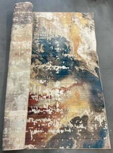 Modern Abstract Multi-Color Area Rug / 10&rsquo;x90&rdquo;