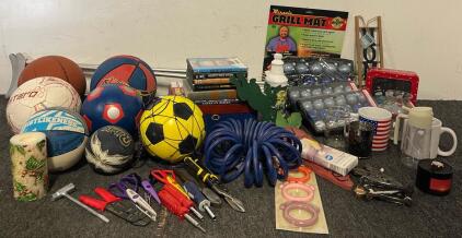 Basketballs, Soccer Balls, Home Decor, Crutches, Christmas Decor & More