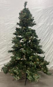 7.5&rsquo; Pre-Lit Easy Set Up Artificial Christmas Tree