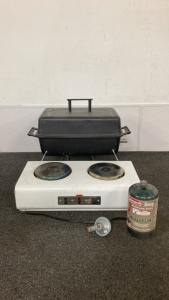 Kord Double Burner And CharBroil Portable Grill