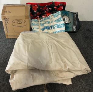 (2) Handbags, Mini Rice Cooker & Air Mattress