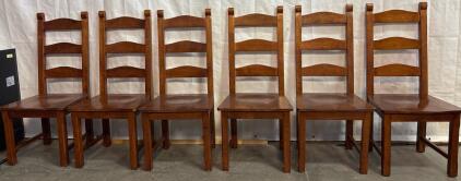(6) Kitchen Chairs H 3&rsquo; 6&rdquo; W 1&rsquo; 8&rdquo; L 1&rsquo; 5&rdquo;