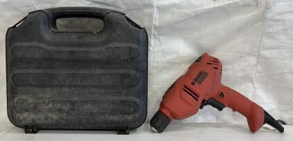 Black & Decker Corded Electric Drill & Case