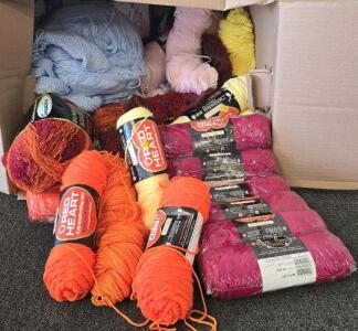 Box Full Of Assorted Crotchet Yards