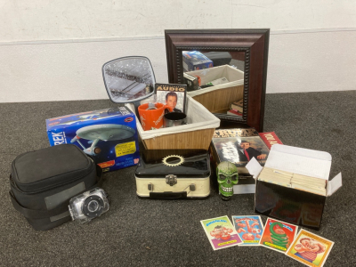 Vivitar Cam, Garbage Pail Kids Card Set, & Home Goods