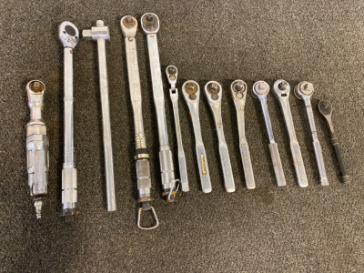 Tools, Including Socket Wrenches, Tire Iron, Screwdrivers And More
