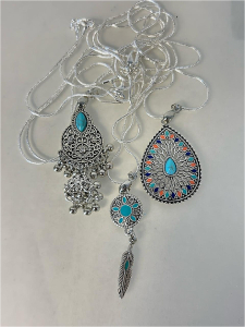 (3) Beautiful Turquoise Necklaces