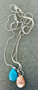 (2) Beautiful Gemstone Necklaces