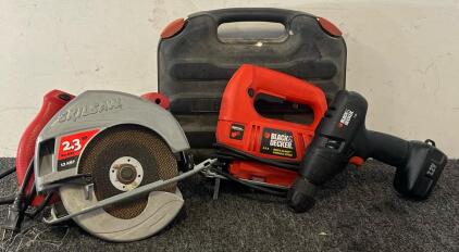 Black & Decker Jigsaw, Black & Decker Drill & Skilsaw Circular Saw