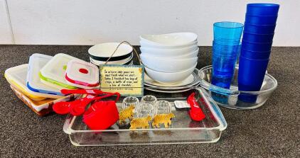 Ceramic Plates And Bowls, Baking Molds, Measuring Utensils, Food Storage Containers And More