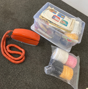 Assorted Craft Supplies & Phone