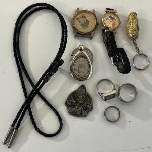 Bolo Tie, Watches, Keychains & Rings
