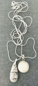 (2) Beautiful Gemstone Necklaces