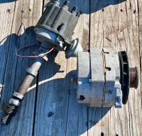 Cylinder Heads, Chain, Metal Tonka Truck, Alternator and Distributor - 7