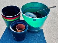 (2) Weed Sprayers and Plastic Flower Pots - 4