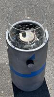 Propane Gas Outdoor Fire Pit, Vintage Metal Chair, Metal Bracket and More - 5