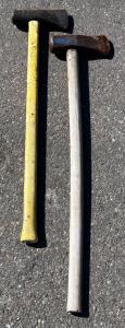 (2) Heavy Duty Splitting Mauls/ Sledgehammers