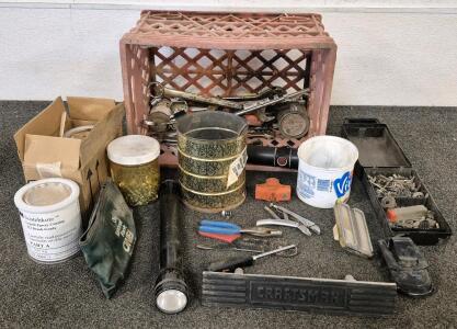 Wrenchs, Grips, Screws, 2 Liquid Epoxy Coating, And More.