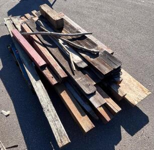 Various Pieces Of Wood: Planks, Fence Pieces, Beams and More