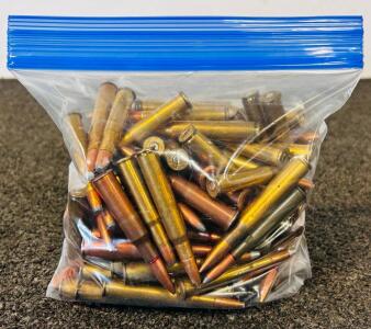 Bag Of Mixed Rifle Ammunition: 30-06 SPRG, 30-30 Win, 7.62x54, 30-40 krag and More