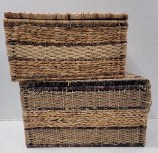 (2) Lg. Hamper Baskets