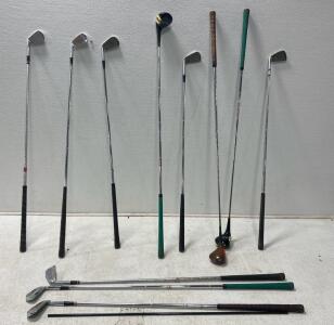 (1) Golf Bag with 11 Golf clubs