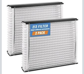 (1) 2-Pack Of 213 Replacement Air Filter, Compatible with Aprilaire 1210, 1620, 2210, 2216, 3210, 4200 - 20x25x4 Inches