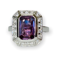 $18,250 Value, 18K GIA Sapphire & Diamond Ring