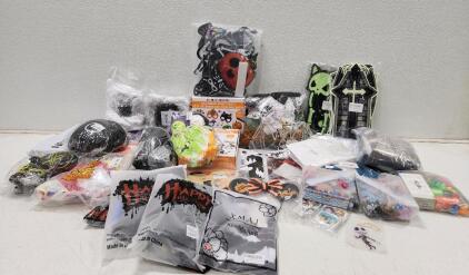 Assorted Halloween And Autumn Costumes And Decor