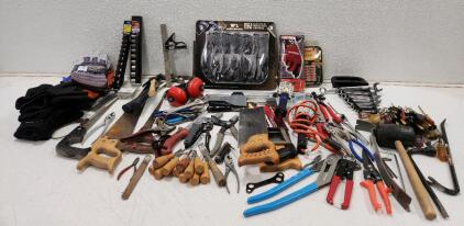 Assorted Tools And Gloves