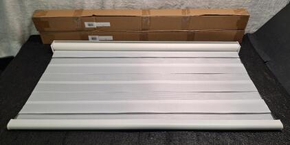 (2) Zebra - Cordless Roller Blinds, White, 41.5"W x 72"H