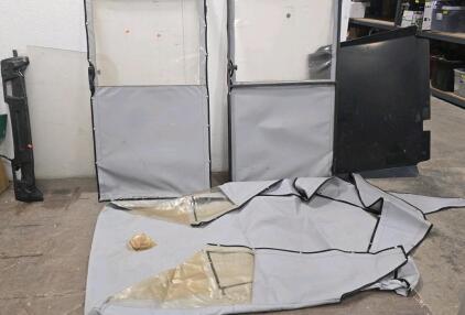 (2) 30"W X 54" Old Golf Cart Doors And Cover
