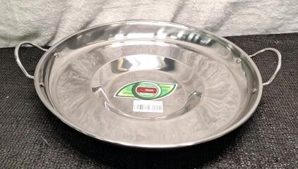 (1) 14" Stainless Steel Nonstick Pancake / Crepe Pan Lightweight Cooking Tool for Kitchen & (1) Box Of Assorted Amazon Overstock