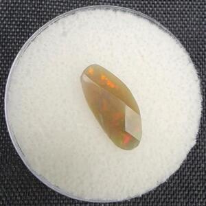 .65 Natural Black Opal Beautiful Multicolor Checker Cut
