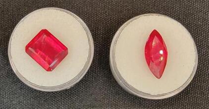 (2) Natural Gemstones w/COA's